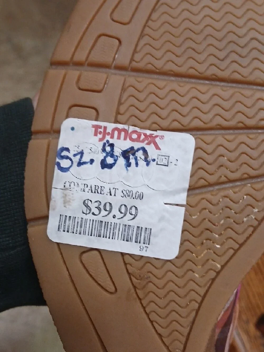 Sperry/topsider,suede Fuscia Plaid Wedge Shoes‎ with Tan Leather-Laces, Sz.8m
